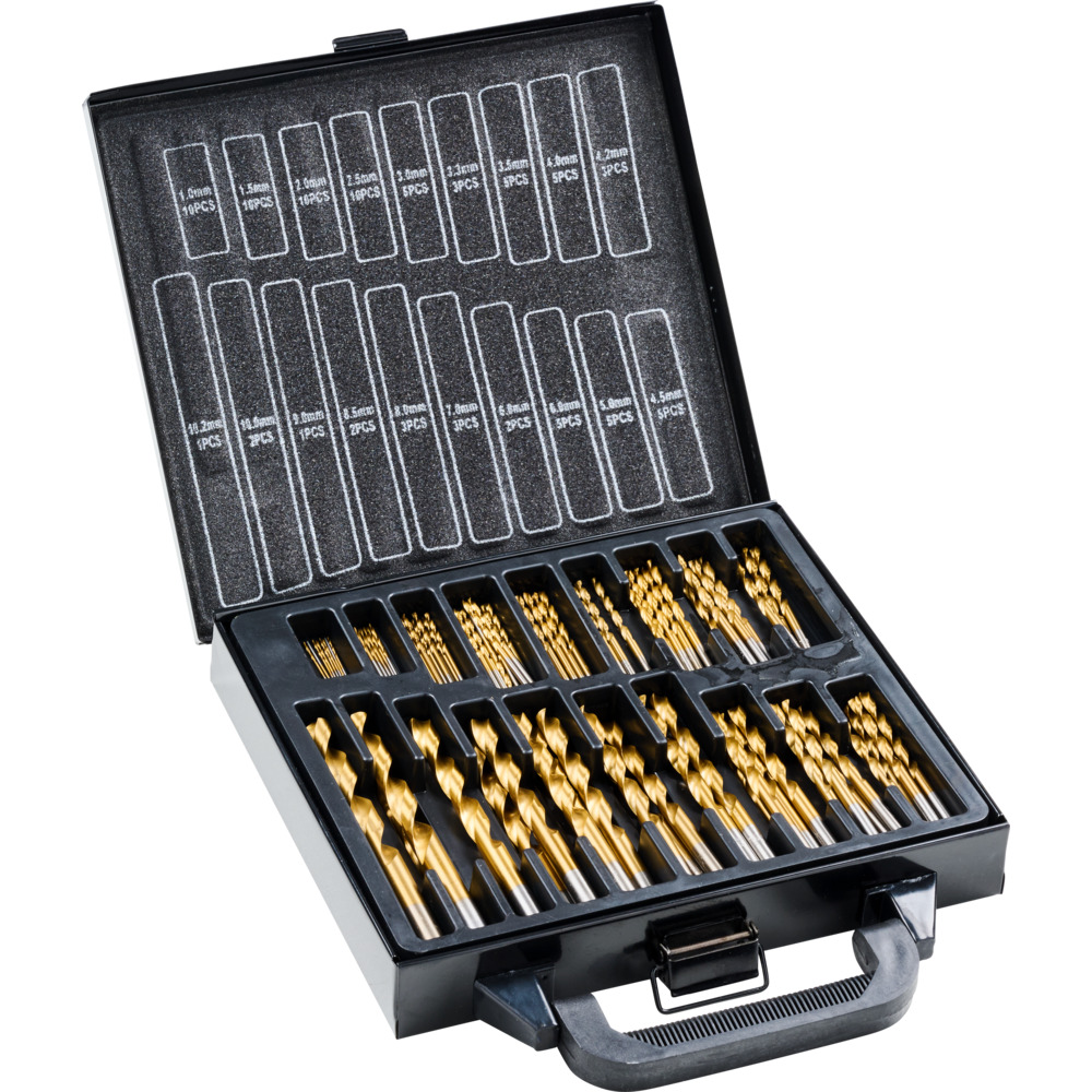 HSS-Bohrer-Set 90-teilig Kernlochbohrer Nietenbohrer image number 2