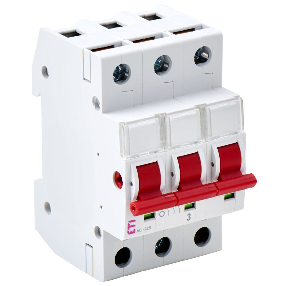 Hauptschalter Hutschienenmontage 3polig 63A