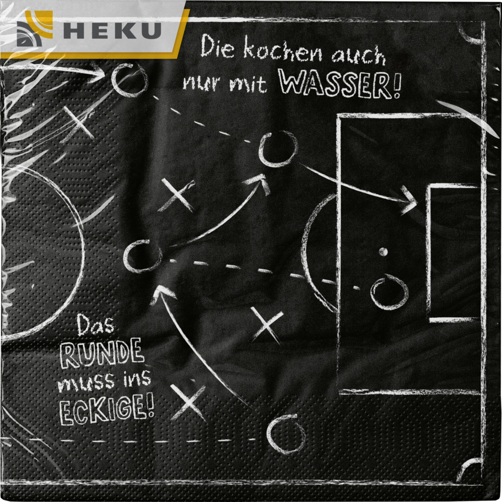 Servietten "Fu&szlig;ball-Party" 3-lagig 33 x 33 cm, 20 St&uuml;ck image number 1