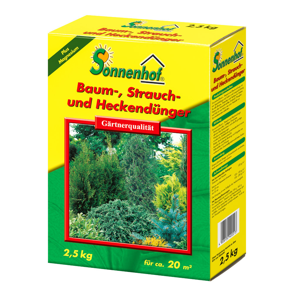 D&uuml;nger f&uuml;r B&auml;ume, Str&auml;ucher und Hecken 2,5 kg