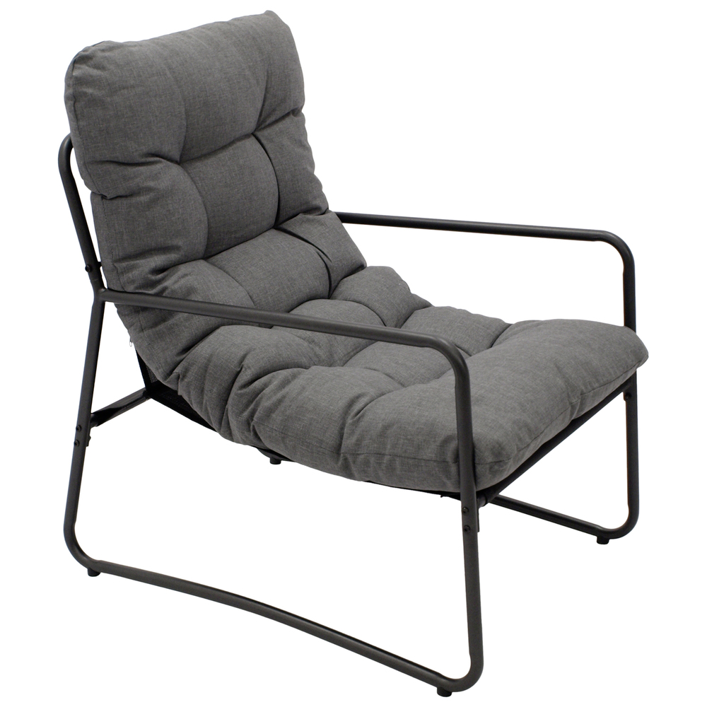 Loungeset 3-teilig, Stahl anthrazit image number 1