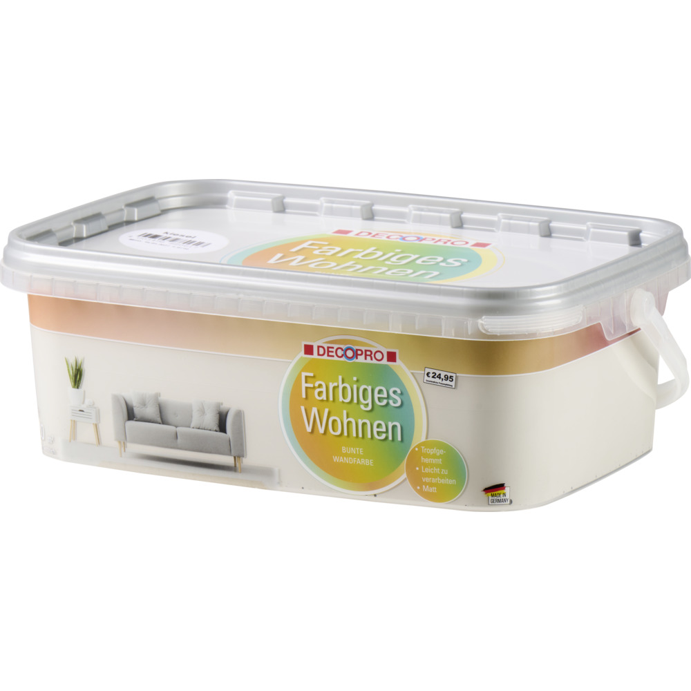 DECOPRO Wandfarbe 2,5 Liter kiesel matt
