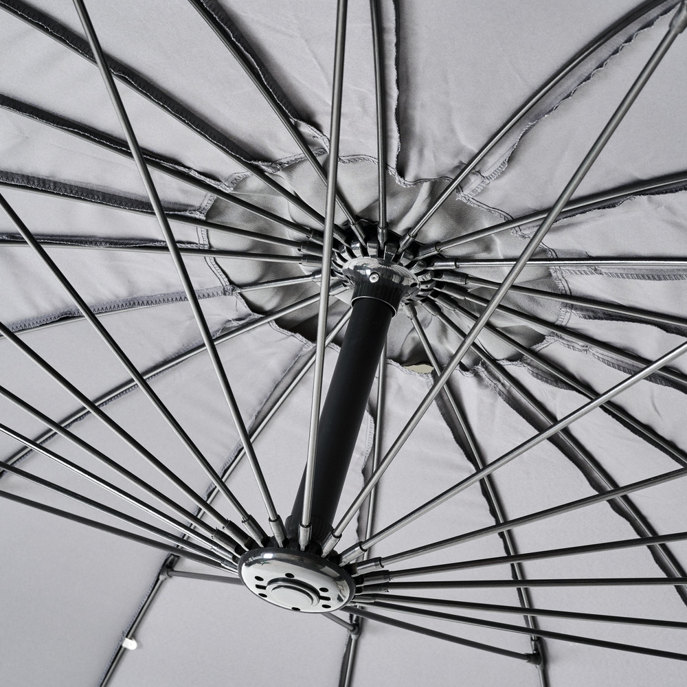 Ampelschirm Asiastyle &Oslash; 3m, anthrazit, sturmsicher image number 2