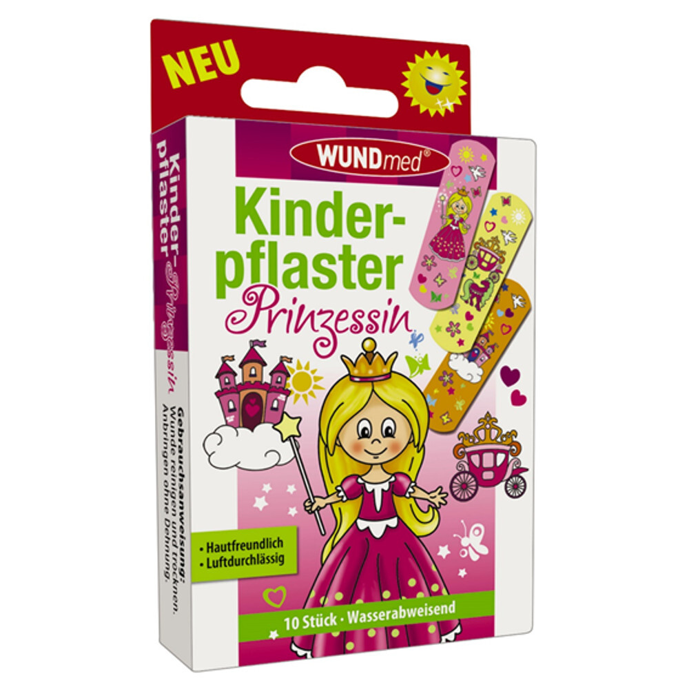 Kinderpflaster 10 St&uuml;ck Prinzessin wasserabweisend