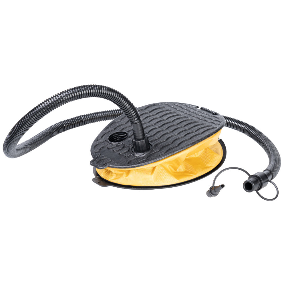 Fu&szlig;luftpumpe aus Kunststoff schwarz-gelb mit 2 Liter Luftvolumen image number 1