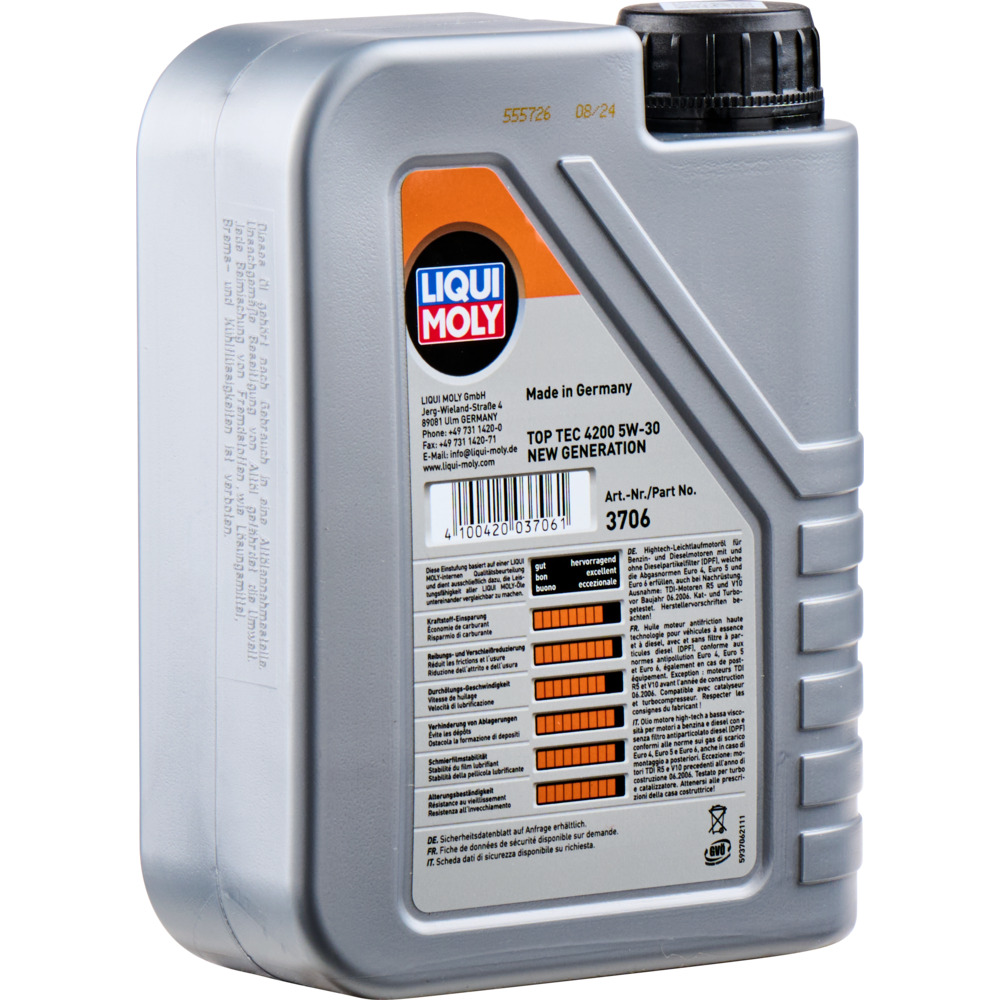LIQUI MOLY 1 Liter Motoren&ouml;l Top Tec 4200 5W-30 image number 2