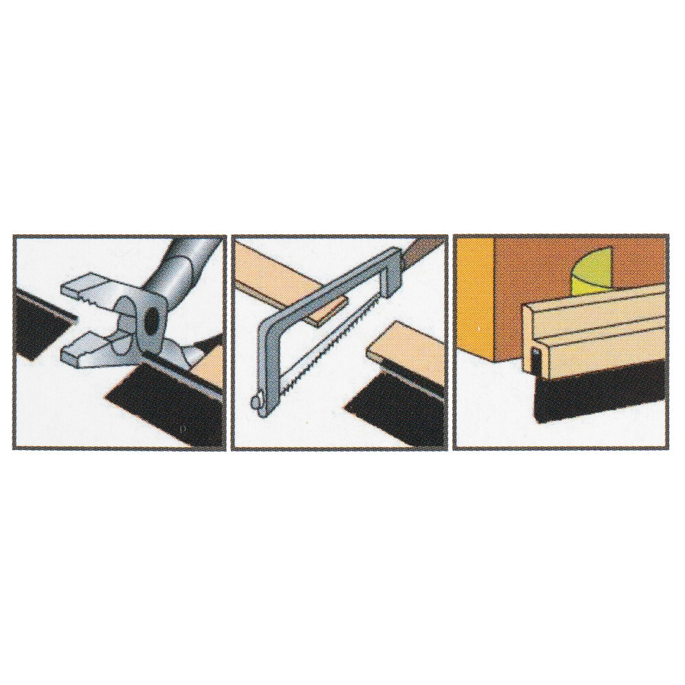 B&uuml;rstenleiste selbstklebend aus PVC braun image number 2