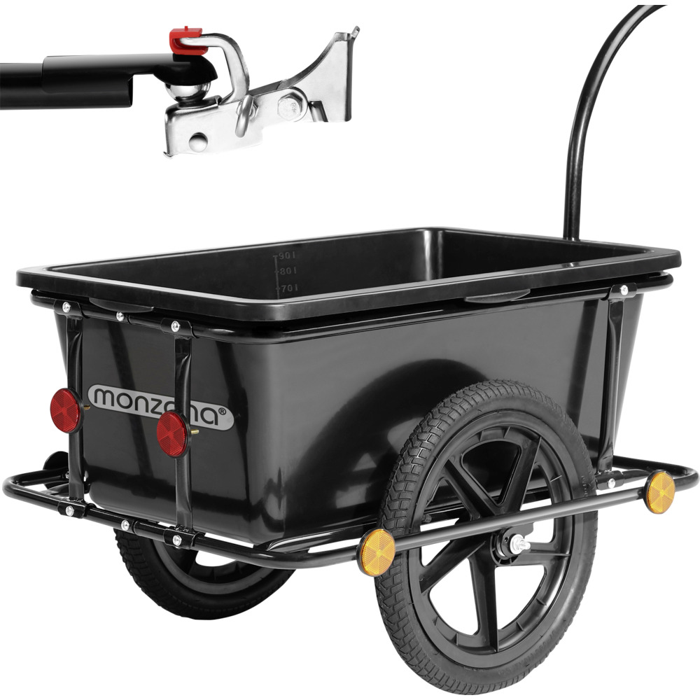 monzana&reg; Fahrradanh&auml;nger 90 Liter inkl. Kupplung