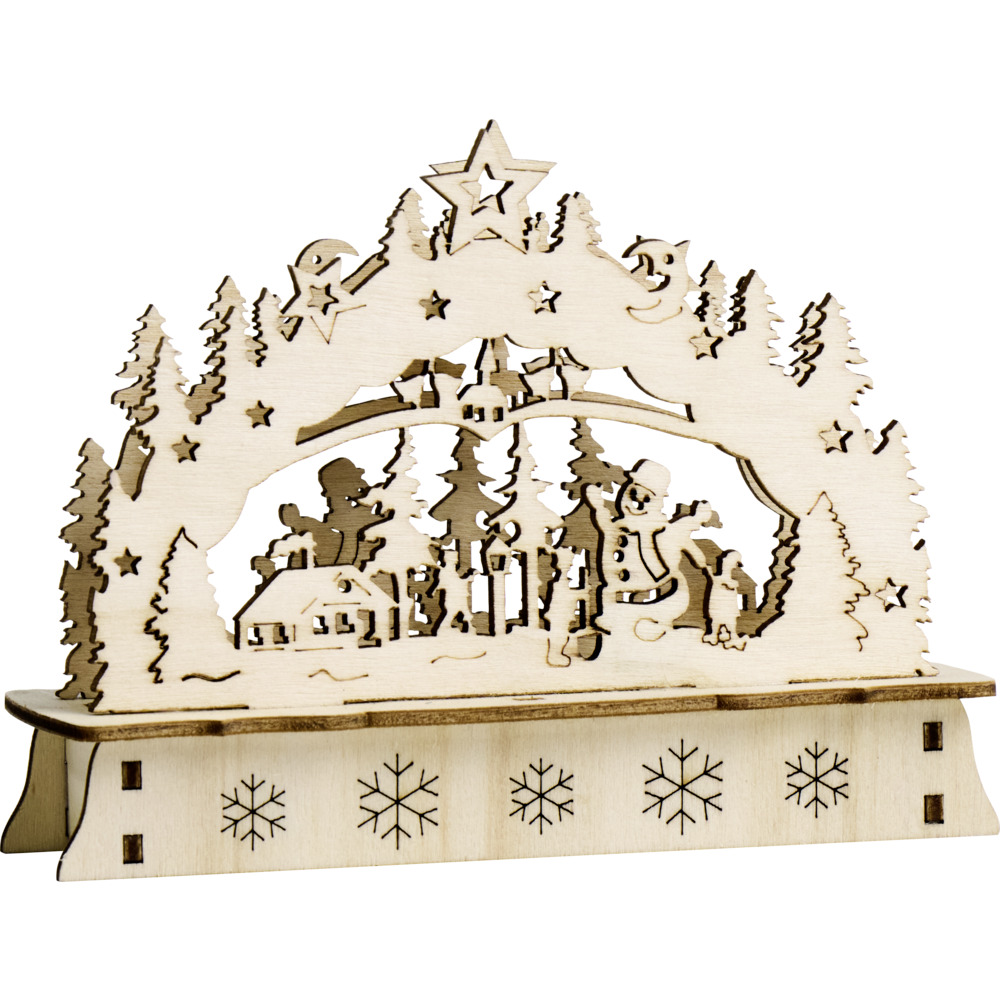 Mini-LED-Schwibbogen aus Holz, Designauswahl