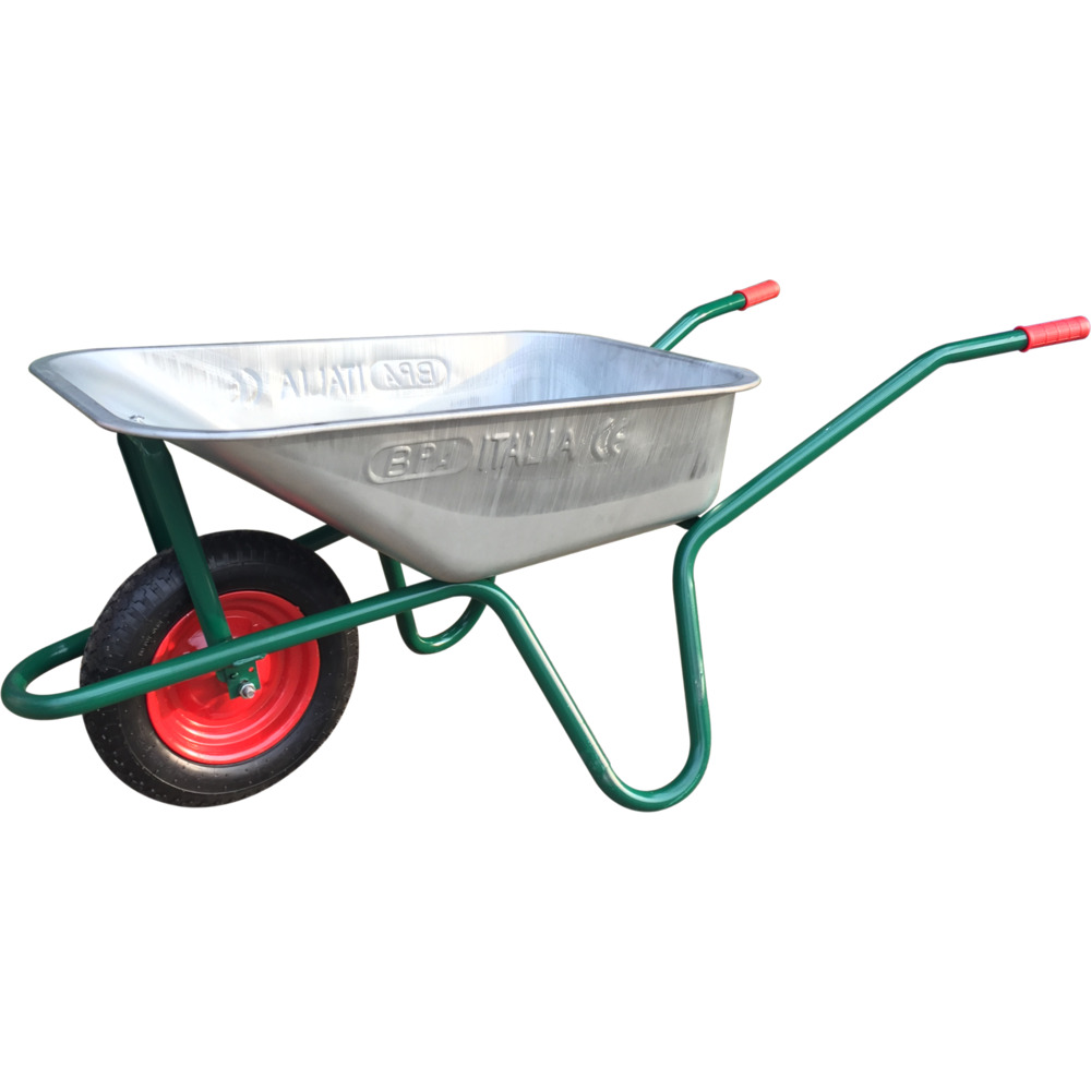 Schubkarre 100 Liter aus verzinktem Stahl