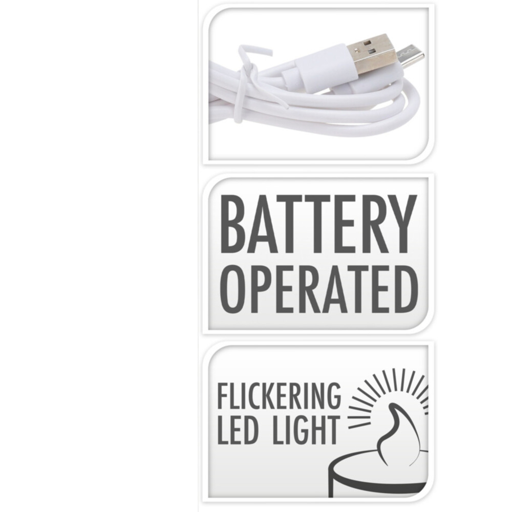 LED Kerze wiederaufladbar 3er Set, Farbauswahl image number 5