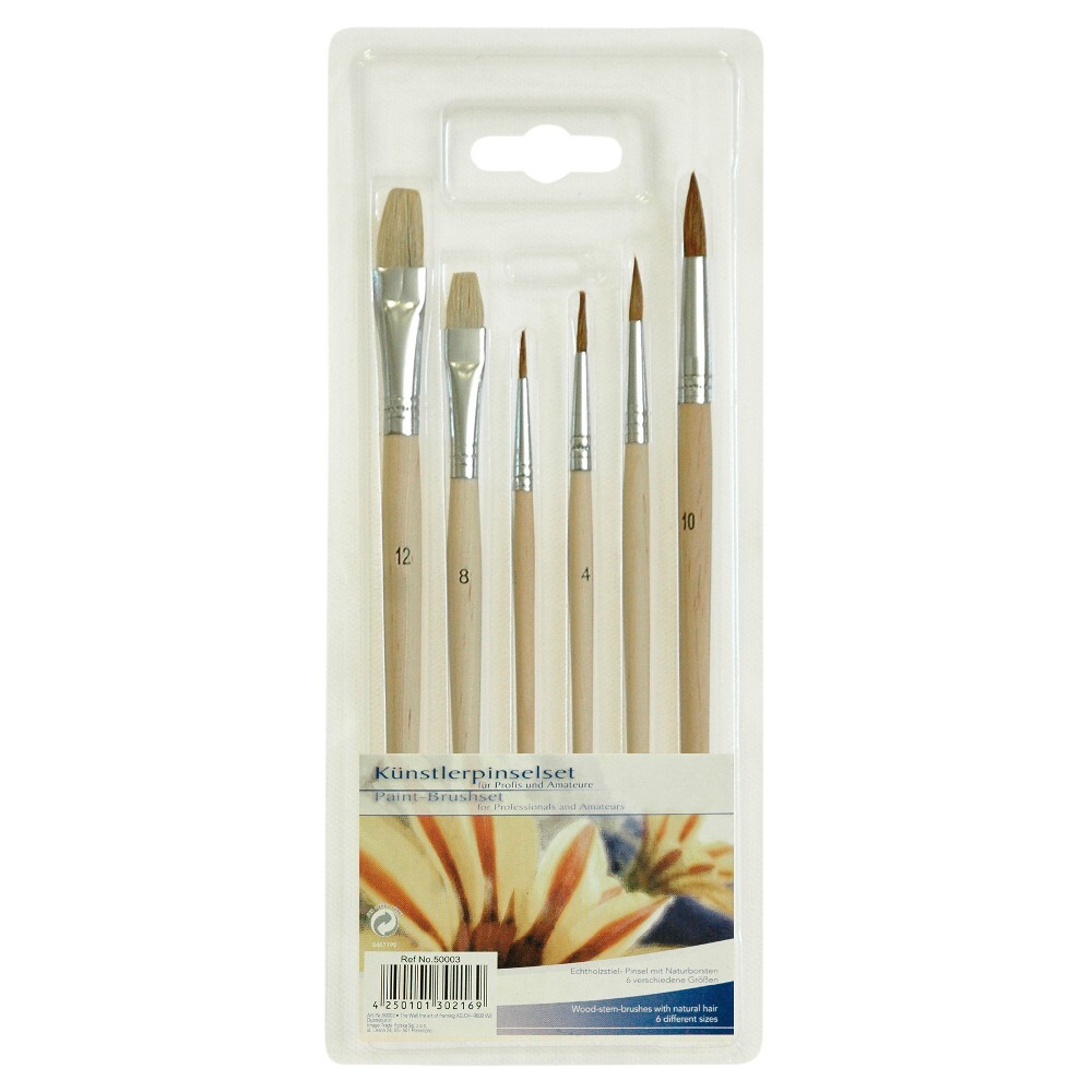 The Wall K&uuml;nstler Pinselset 6-teilig