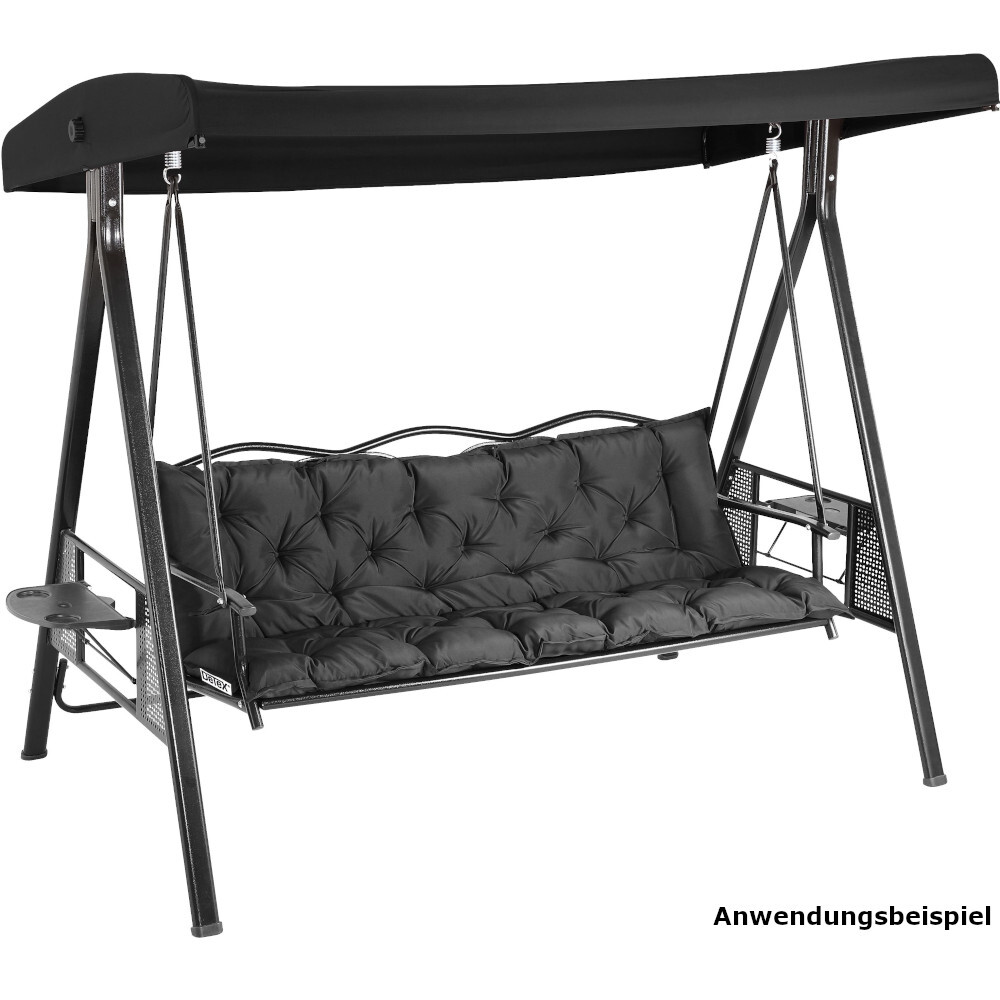 Hollywoodauflage 3 Sitzer 160x5x50 cm, in Anthrazit image number 3