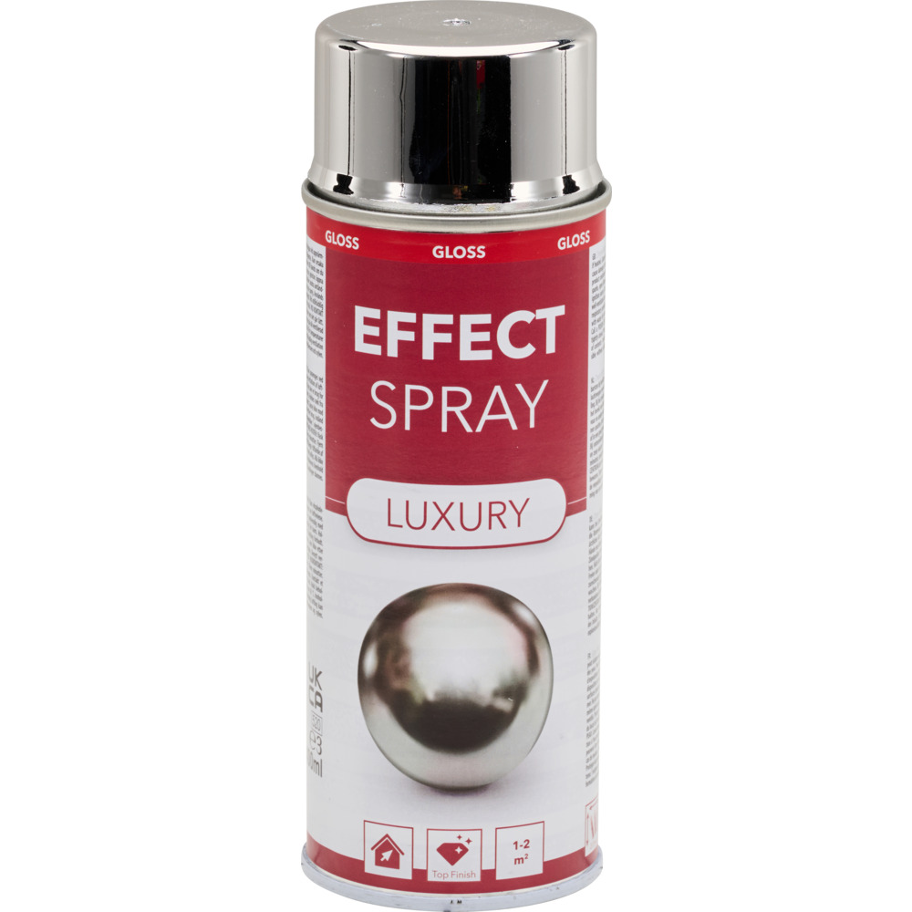 Chromlack 400ml chrom silber Lackspray Effektlack Chromspray Dekospray
