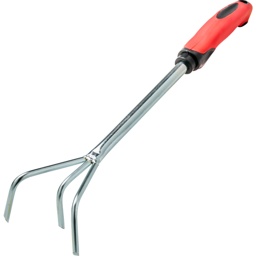 Kleingrubber 3 Zinken aus verzinkt mit 2-K-Griff