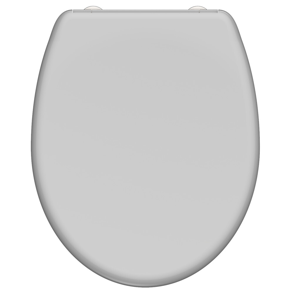 WC-Sitz Absenkautomatik Schnellverschluss Grau