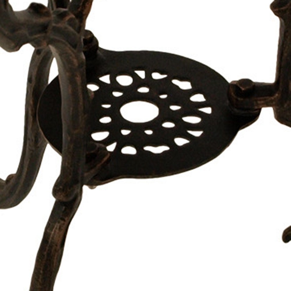 Gartentisch Jugendstil 70 x 70 cm, Aluguss in Bronze-antik image number 2