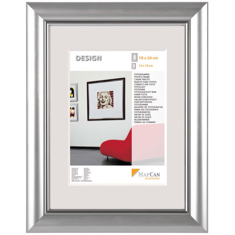 The Wall Fotorahmen Elegance 18 x 24 cm in Silber