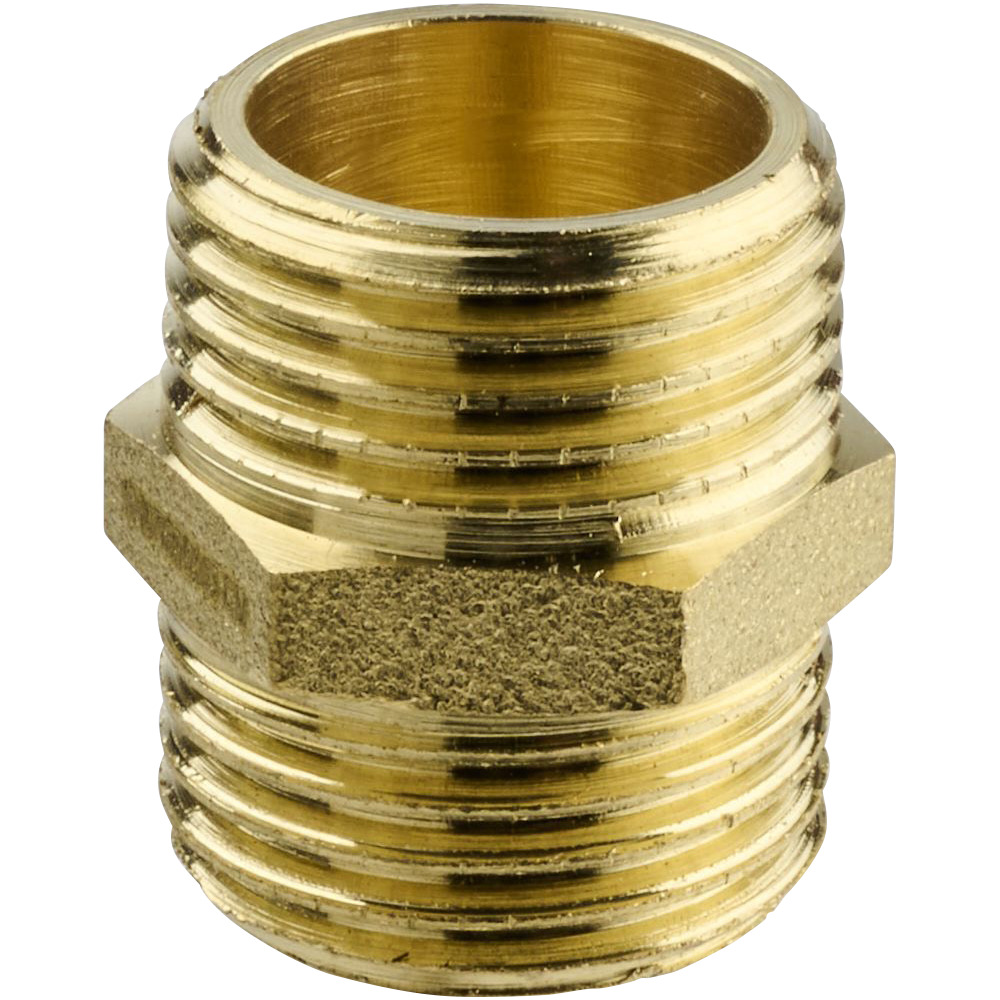 Doppelnippel 1/2" Messing