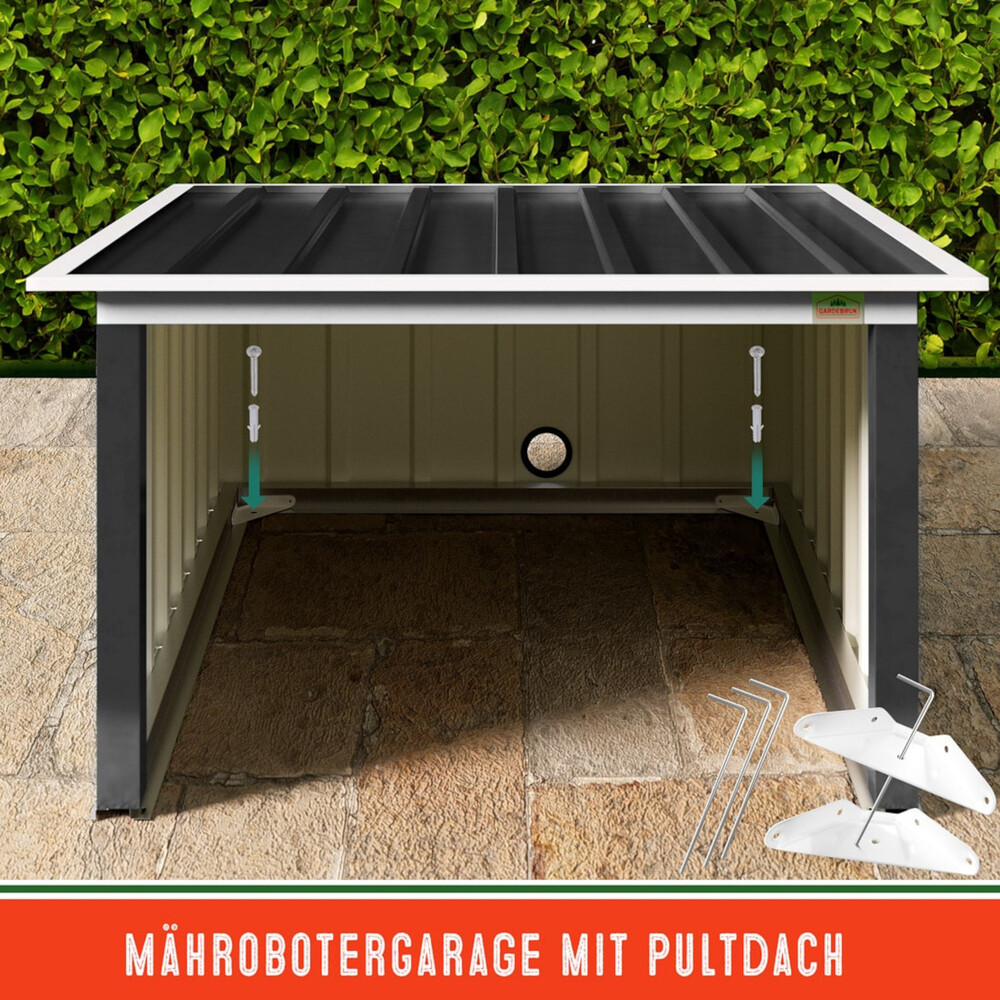 M&auml;hroboter Garage 89 x 90 x 54 cm Anthrazit image number 8