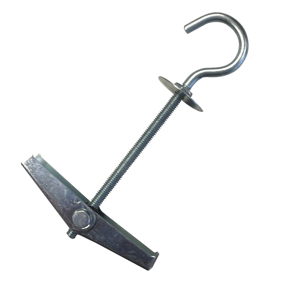 Federklappd&uuml;bel 2 St&uuml;ck mit Haken aus Stahl