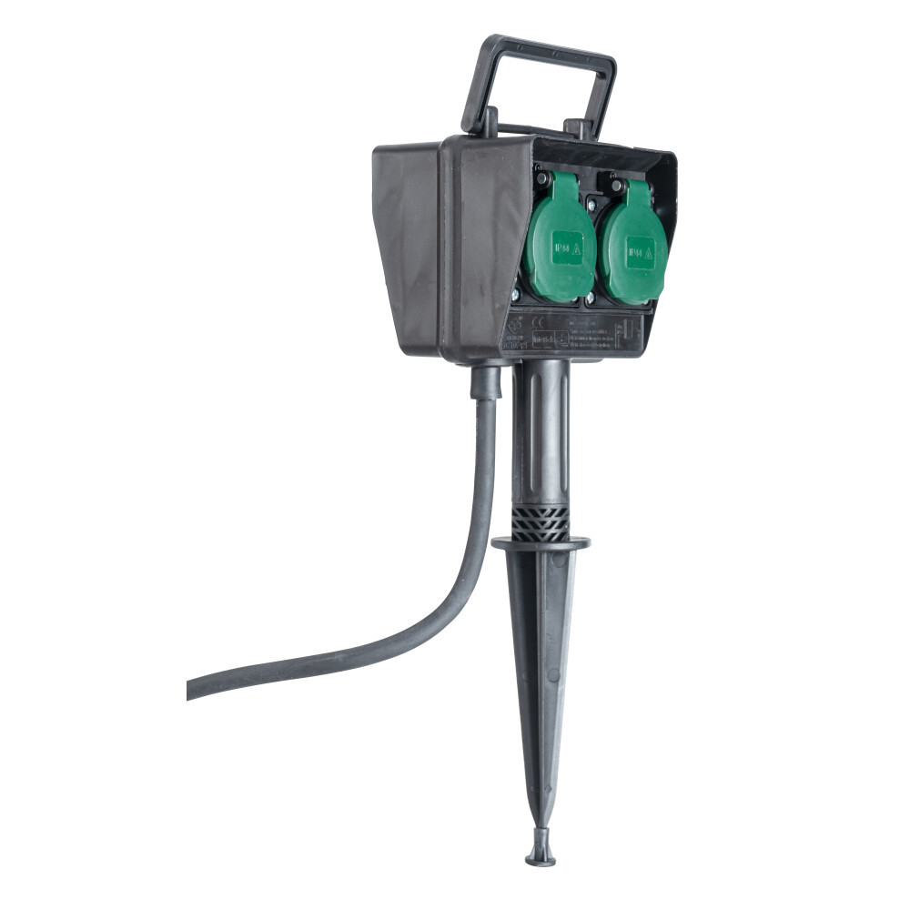 Gartensteckdose 4 fach f&uuml;r den Au&szlig;enbereich