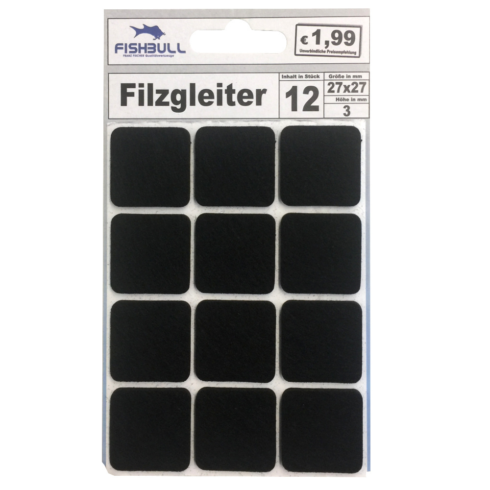 Filzgleiter 27x27mm 12er-Set