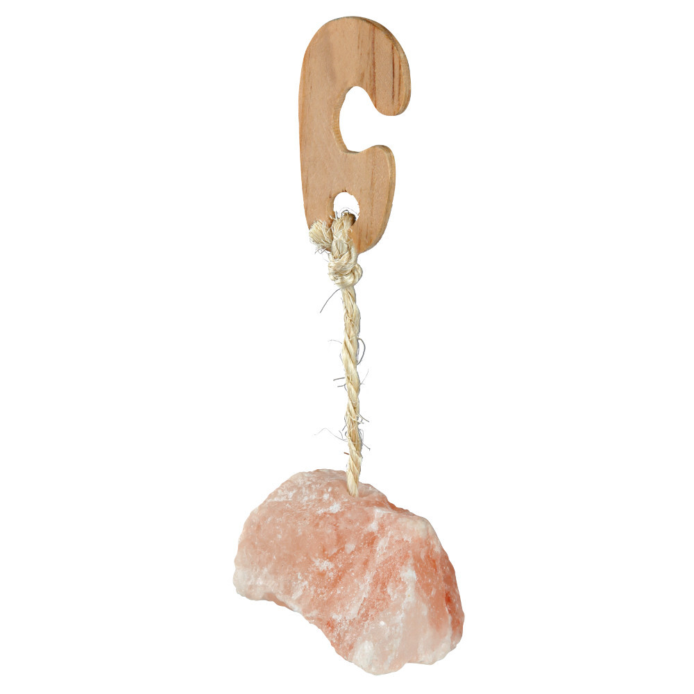Leckstein 60 g aus Himalaya Salz mit Aufh&auml;ngung