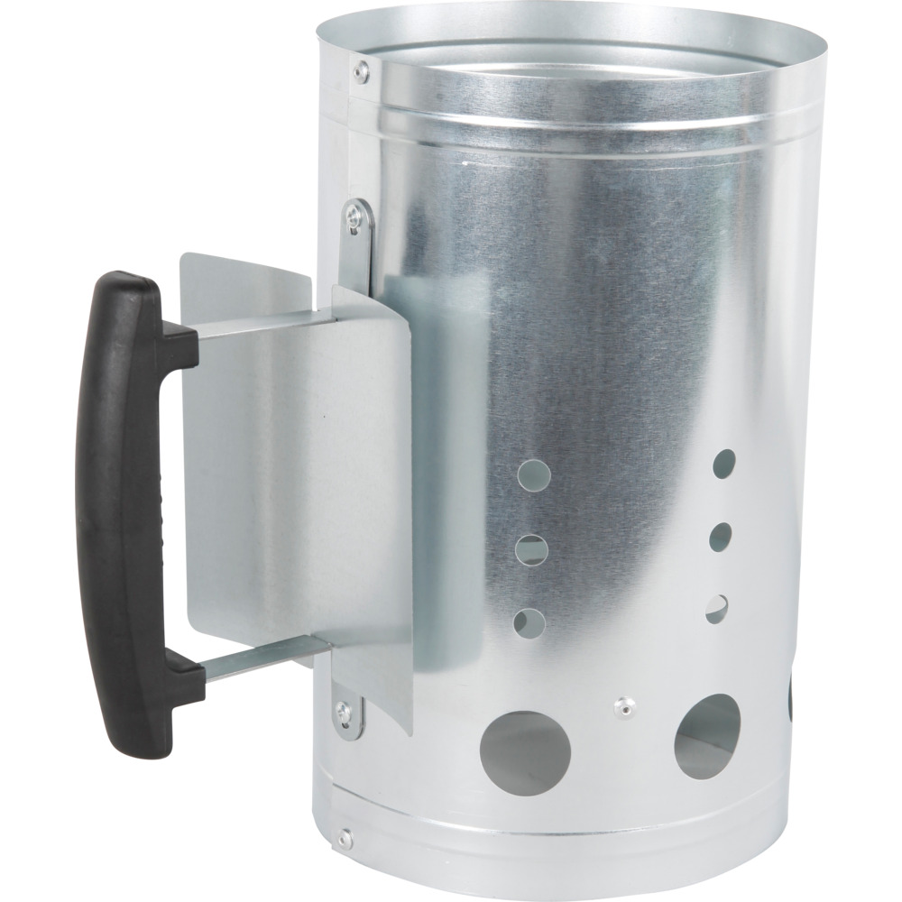 Grill-Anz&uuml;ndkamin verzinkt 16 x 27 cm mit Hitzeschutzblech