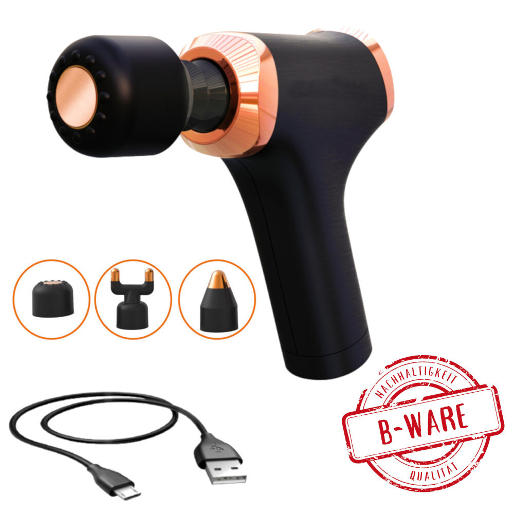 Massage Gun 4,5 W 3 Aufs&auml;tze - B-Ware