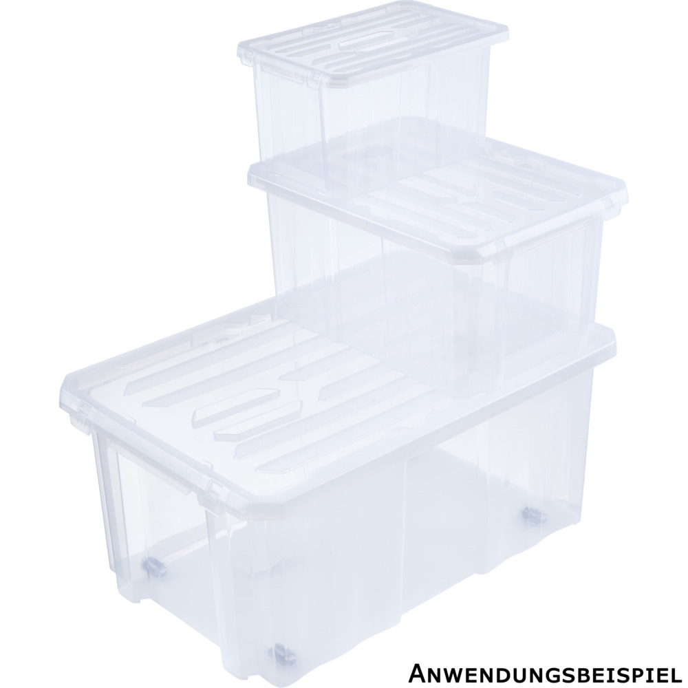 Aufbewahrungsbox mit Rollen 45 Liter, transparent image number 5