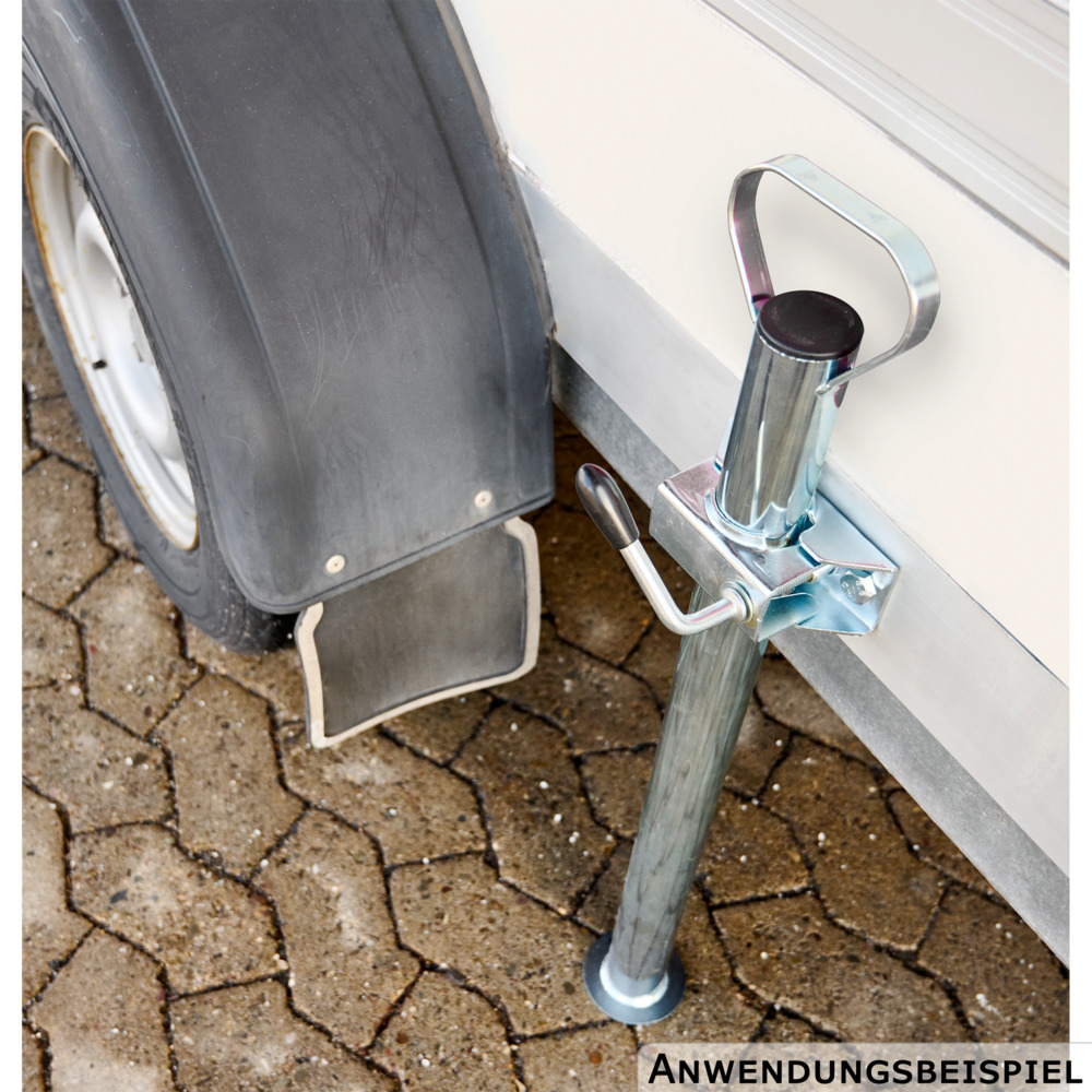 St&uuml;tzfu&szlig; 48x700mm mit Handgriff Anh&auml;ngerst&uuml;tze Abstellst&uuml;tze Anh&auml;nger Caravan image number 3