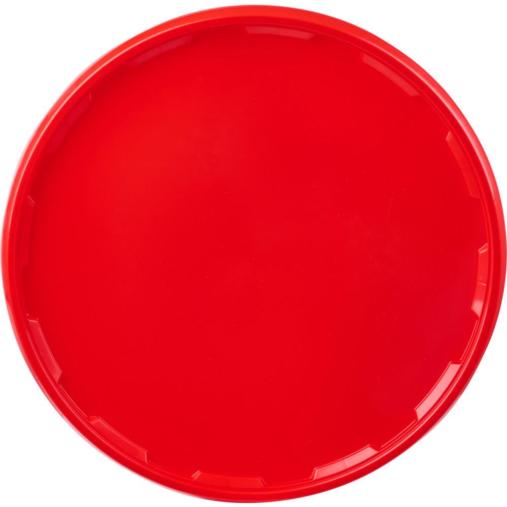 Kunststoffdeckel rot f&uuml;r 11 Liter Kunststoffeimer image number 1