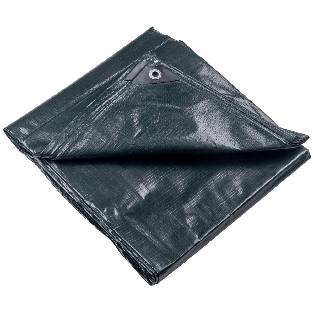 FISHBULL Abdeckplane Profi 3 x 4 m 150 g/m&sup2; gr&uuml;n/schwarz