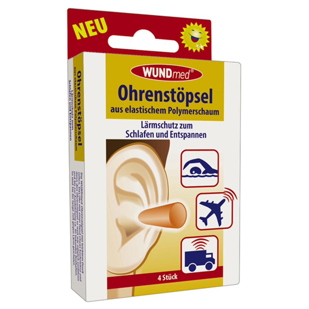 Ohrenst&ouml;psel 4 St&uuml;ck aus elastischem Polymerschaum