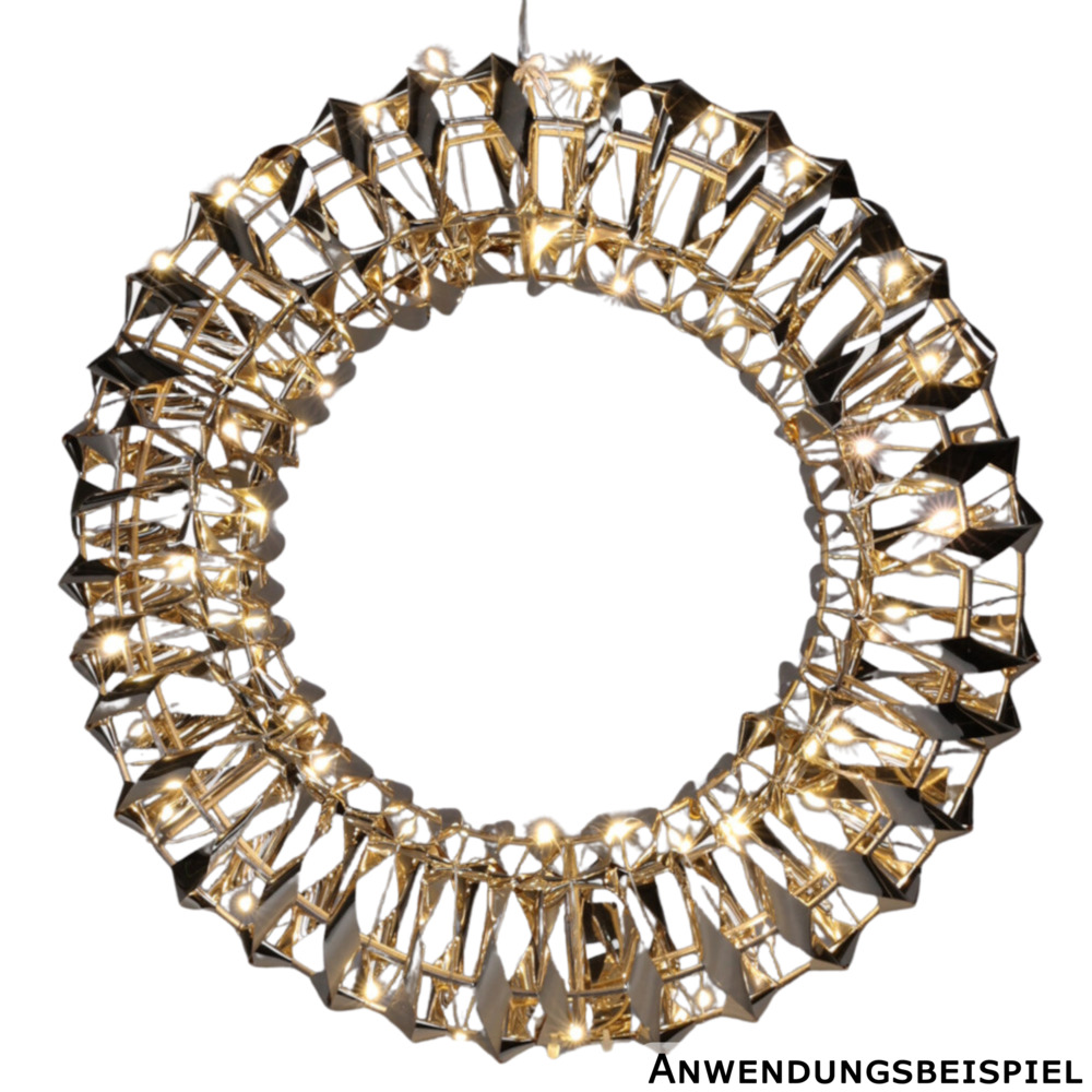 LED Kranz Gold ⌀ 30 cm