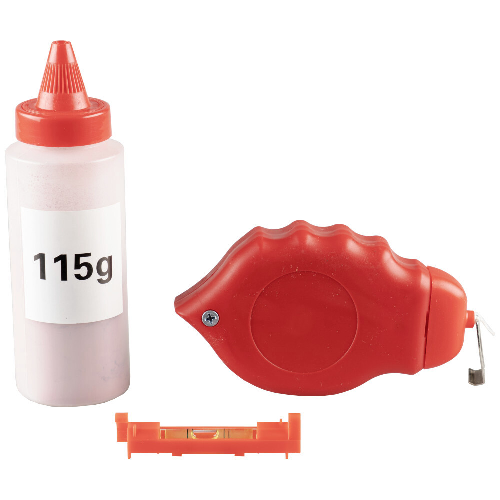 Schlagschnur Roller Set mit Markierkreide