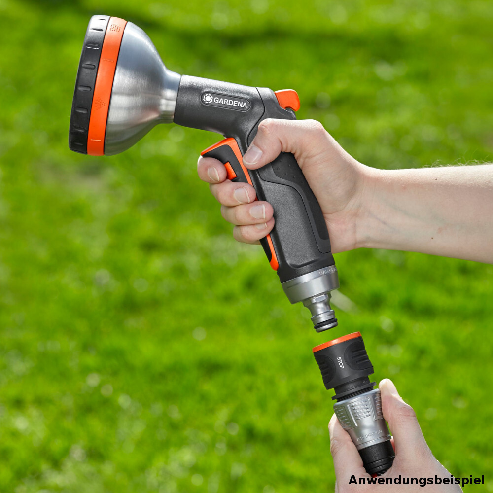 Gardena Schlauchverbinder 1/2"-5/8" aus Metall mit Wasserstopp image number 4