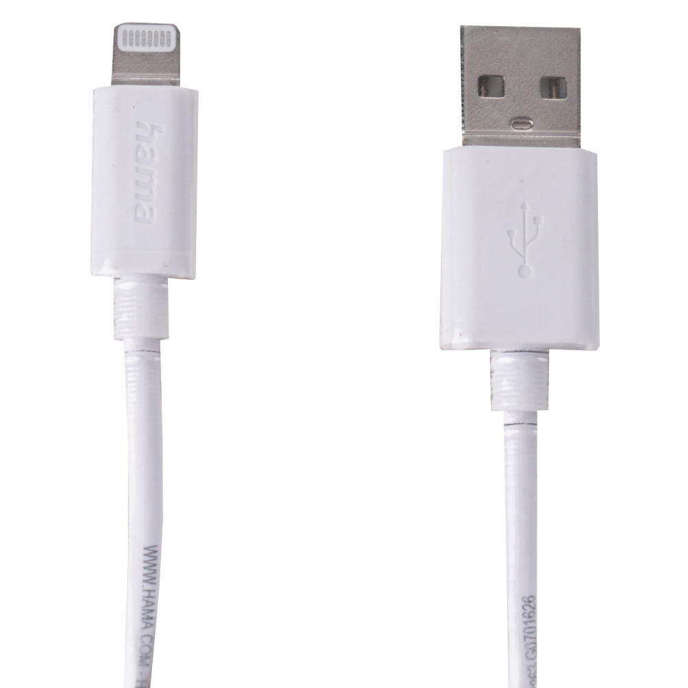 Lightning Lade-/Datenkabel 0,6m, wei&szlig; image number 1