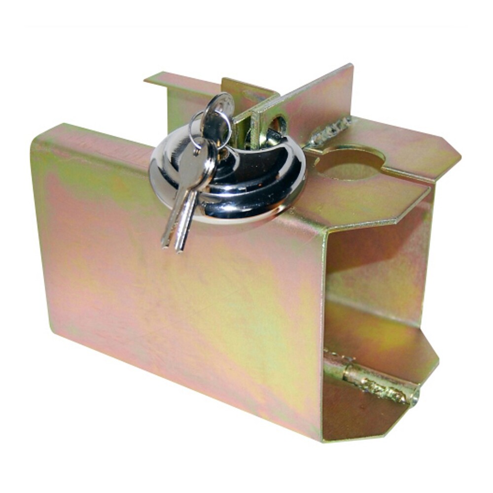 Diebstahlsicherung Anh&auml;nger klappbar Kastensicherung inklusive Schloss