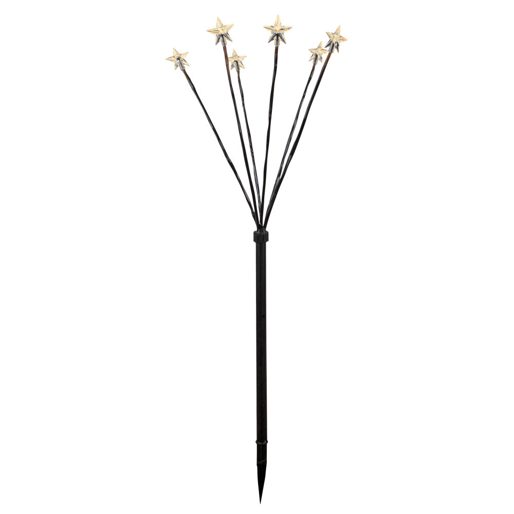 LED-Gartenbeleuchtung mit 6 Sternen, Timerfunktion und Erdspie&szlig;