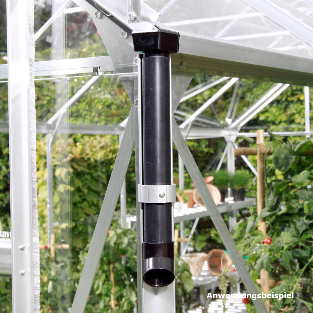 Vitavia Regenfallrohr-Set aus PVC &Oslash;3,2 x 28 cm