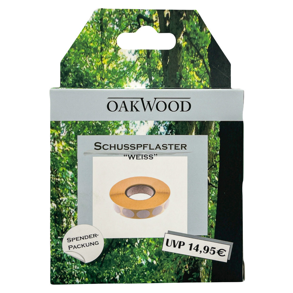 Oakwood Schusspflaster Set 2000 St&uuml;ck in wei&szlig;