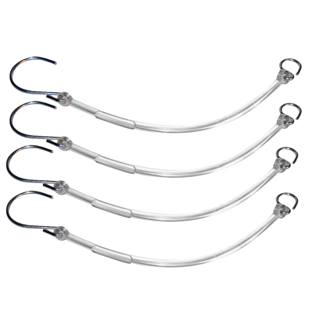 Sicherungshaken Set 4 St&uuml;ck mit Silikonband 26 cm