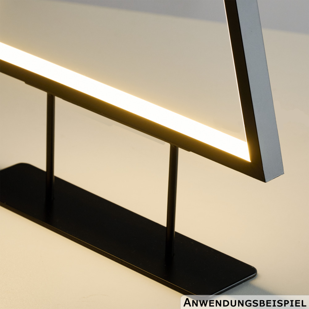 Standdeko LED-Tannenbaum stehend 70 cm aus Metall in Schwarz mit LEDs image number 3