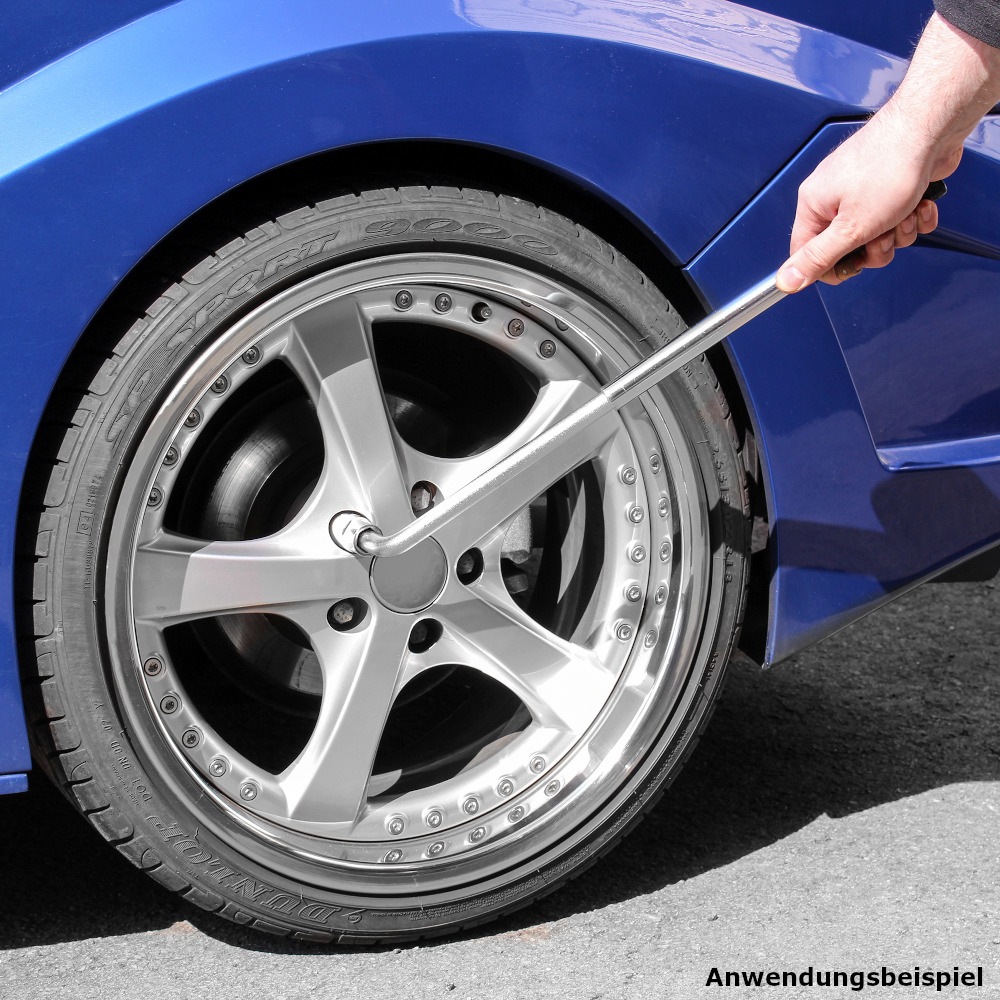 Radmutterschl&uuml;ssel mit Teleskopstab und Eins&auml;tze image number 5