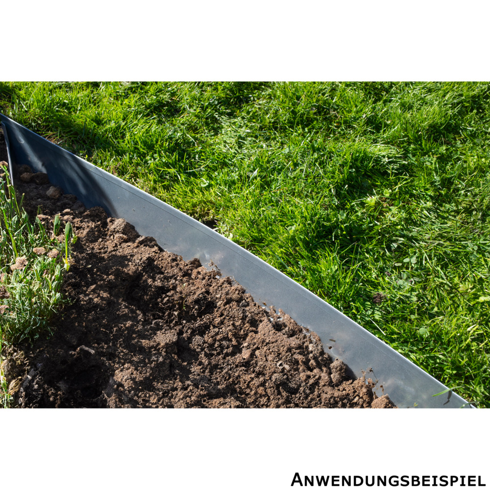 Rasenkante 5 St&uuml;ck 1 m x 13 cm Metall image number 2