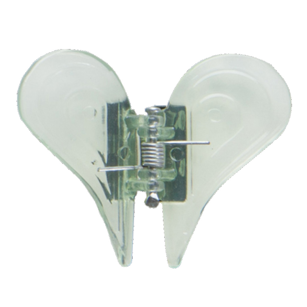 Orchideen-Clip in transparent gr&uuml;n