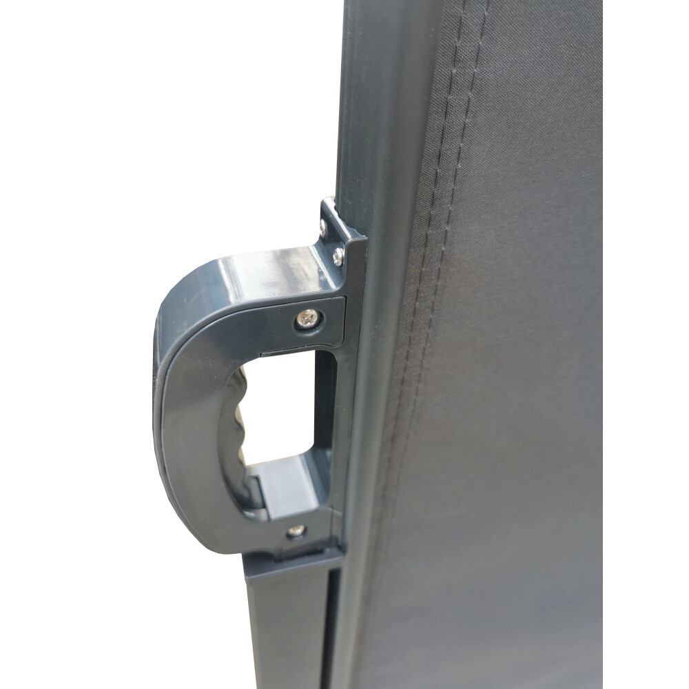 Seitenmarkise dunkelgrau 3 x 1,6 m mit Auszug links image number 1