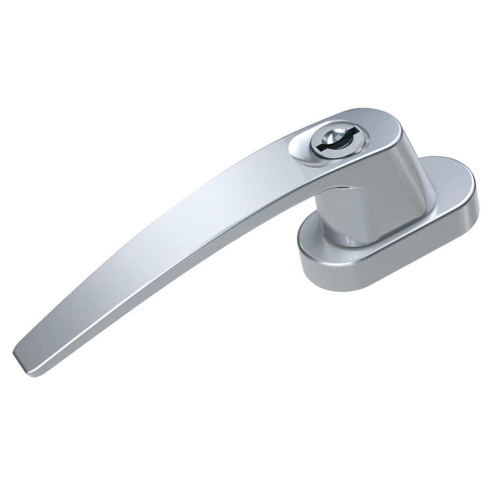 BASI Fenstergriff abschlie&szlig;bar silber